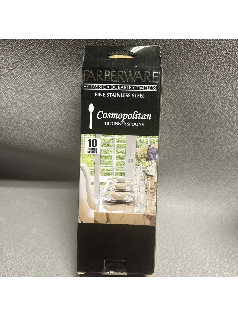 Farberware Cosmopolitan 10 Stainless Steel Dinner Spoons Dishwasher Safe Silver